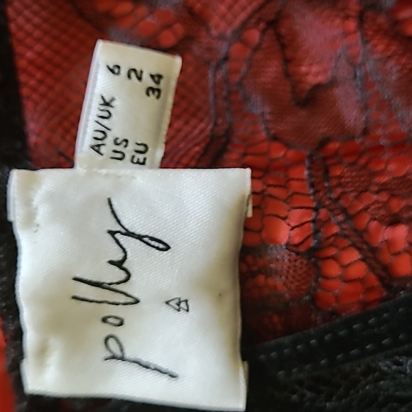 POLLY lingerie one piece  size US 2 color black. - Picture 8 of 10